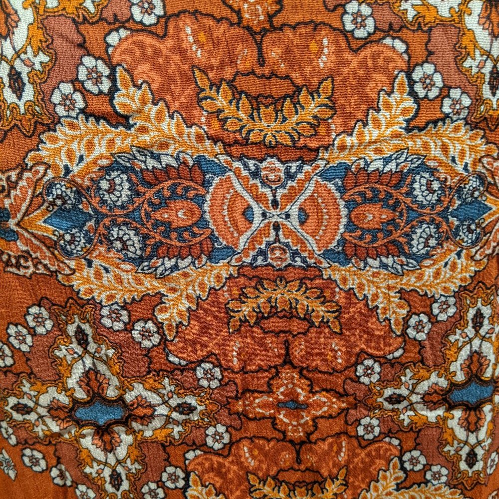 Orange Pattern Kimono - Picture 7 of 8